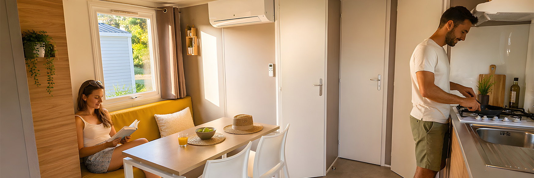 climatisation sur l ensemble des mobil homes et ch