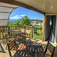 Terrasse der Mobilheime in Rosans (Thumb)