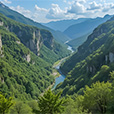 sept kilometres de canyon naturel